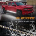 Xridonsen 2pcs 70 Inch White Truck Emergency Strobe Lights Strip 864 Led Running Board Bar Flashing Warning Hazard Safety