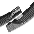 Auto Dynasty 3pcs Mp-style Car Front Bumper Lip Spoiler Wing Body Kit Compatible With Mazda Mx-5 Miata 16-24 Carbon Fiber Look