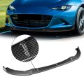 Auto Dynasty 3pcs Mp-style Car Front Bumper Lip Spoiler Wing Body Kit Compatible With Mazda Mx-5 Miata 16-24 Carbon Fiber Look