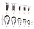 Penta Angel M5 304 Stainless Steel 5 32 3 16 Diameter Wire Rope Cable Thimbles Rigging 20pcs 