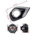 Set Of 2x Xenon Led Daytime Running Light Front Warm White Fog W H11 Bulbs For 2013 2015 Mitsubishi Asx Outlander Sport