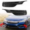 Wflnhb 2pcs Front Bumper Fog Light Cover Grilles Replacement For 2016-2017 Honda Accord Bezels Driver And Passenger Side