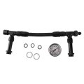 An6 Dual Feed Carb Fuel Line Kit For 4150 Carbohydrate With Stainless Steel Nylon Fiber Hose Suitable Any Base An8