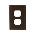 Amerelle 54dvb Georgian 1 Duplex Wallplate Aged Bronze 
