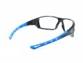 Ge Safety Glasses Ansi Z87 1 04 Series Anti-scratch Lens 99 9 Uv Protection En 166 12 Pack Black Blue Clear