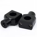 Httmt- Black 1 25 Motorcycle 31mm Handlebar Riser Clamp For H-d Cruisers Choppers P N Mt030-008-1 25 -bk