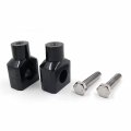 Httmt- Black 1 25 Motorcycle 31mm Handlebar Riser Clamp For H-d Cruisers Choppers P N Mt030-008-1 25 -bk