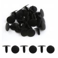 Uxcell 30 Pcs 8mm Hole Dia 25mm Head Plastic Rivets Fastener Push Clips For Car