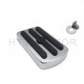 Httmt Gear Skull Large Brake Pedal Pad Compatible With H-d 12-17 Dyna Fld 86-17 Fl Softail Chrome