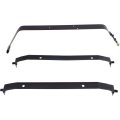 Fuel Tank Strap Set Of 3 For Jeep Cj5 Cj6 Cj7 1973 1986 Fits 15 Gallon Steel Material Black Standard Style 