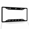 Fastasticdeals Metal Insert License Plate Frame Sheep A Weatherproof Car Accessories Black 4 Holes Solid 