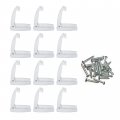 Camp N 12 Pack- Baggage Door Catch Clip Holder For Rv Trailer Camper Motor Home Doors White 