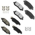 Ocpty Rear Front Brake Pads Fit For Mazda Cx-5 2016-2021 D1846 D1623 8pcs