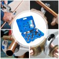 Hydraulic Swaging Tool Copper Pipe Tube Expander With Cutter And 11 Head 0 4 To 1 7 Inch
