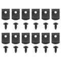 12 Piece 1 Tall Rocker Molding Clips And Screw Set For Chevy Nova Impala 1962-1972 