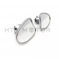 Httmt Mt442- Chrome Rearview Fairing Mount Mirrors Compatible With 2014-later H-d Touring Flhx Flht
