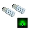 Pa 2x 1157 Bay15d 1016 380 S25 30 5050 Smd Led Rear Stop Bulb Green 