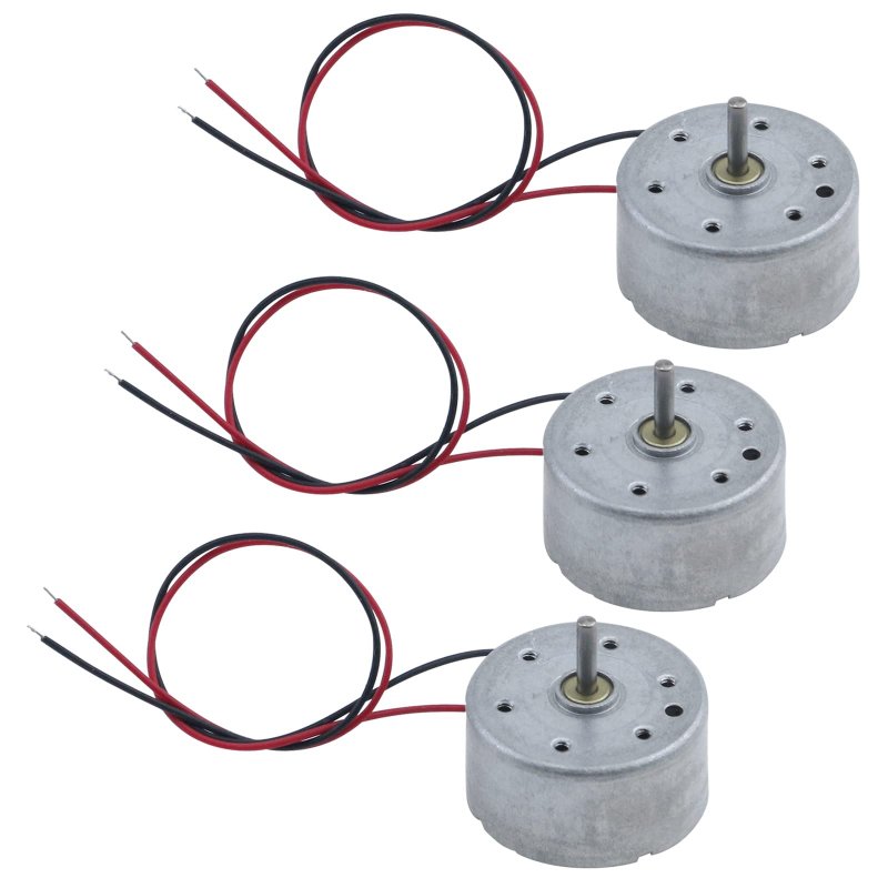 Mini Dc Motor 3 Pack 5v 6000rpm Small Electric Micro Drive With Wire For Diy Toys And Science Experiments Az18053004-07