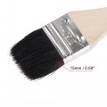 Uxcell Bent Radiator Paint Brush 17 Length 2 Width Bristle With Long Wood Handle For Wall Treatment Black