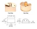 Crl Brass Finish Showcase Pivot Hinges For 1 4 Glass Package 
