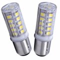 Hqrp 2-pack Bay15d Led Light Bulb Compatible With Hella Marine Series 2984 2 Nm Tri-colour Lamp 3 Stern 2lt 002 984-321 984-811