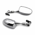 Httmt Mt091- Mini Mirrors Compatible With Cbr 600rr Kawasak Ninja 636 Zx6r Yamah Yzf R6 R1 Chrome