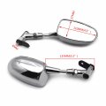 Httmt Mt091- Mini Mirrors Compatible With Cbr 600rr Kawasak Ninja 636 Zx6r Yamah Yzf R6 R1 Chrome