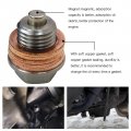 Stainless Steel Sump Drain Nut Bolt Set 1x M14x1 5 Magnetic Oil Plug With 5x Gaskets Universal For Most Cars Fit Ford