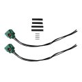 Grabote 2-pack 68064997aa Headlight Connector Wiring Harness For Chrysler Jeep Dodge H13 Drl Parking Light Wire Replace