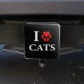 I Love Cats Heart With Paw Print Tow Trailer Hitch Cover Plug Insert