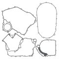 Carbpro Complete Gasket Engine 0800-0000a1 08000000a1 Compatible For 2012-2019 Cf 800 Utv Atv Cf800cc Z8 Cfmoto 
