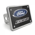 Ipick Image Made For Ford Edge 3d Logo Carbon Fiber Texture Billet Aluminum 2 Inch Tow Hitch Cover
