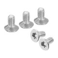 M4-0 7 X 8mm Flat Head Torx Anti Theft Machine Screws 25 Pcs 304 Stainless Steel Drive Countersunk Full Thread Silver 