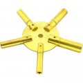 Even Number Universal Brass Clock Key For Winding Clocks 5 Prong Us Shipper 