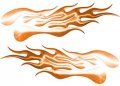 Weston Ink Reflective Extreme Flame Decals In Orange 