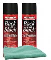 Mothers Back-to-black Trim Plastic Restorer 10 Oz Bundle With Microfiber Cloth 3 Items 