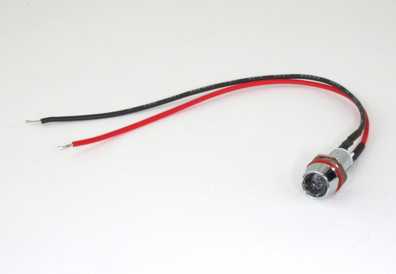 Pilotlights 12 Volt Dc Pilot Light 10mm Panel Indicator With Wiring Pigtail Blue Led 12vdc