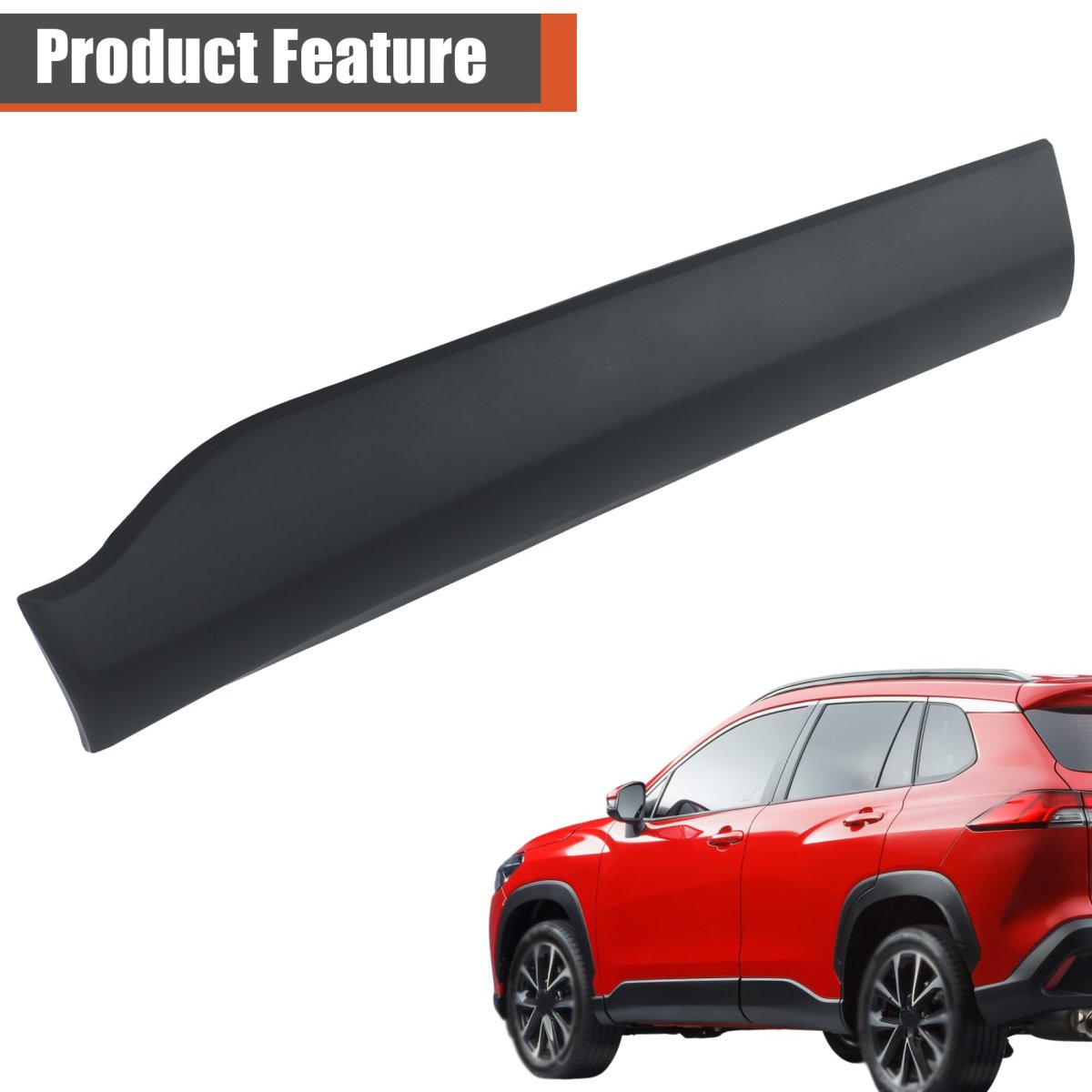 Front Left Driver Lower Side Door Molding Trim Panel Black For Corolla Cross 2022 2023 2024 Replacement 75074 0a041