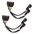 2pcs Quad Housing To Projector Headlight Conversion Harness Replacement For Dodge Ram Truck 2009-2018 
