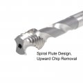 Uxcell M10 X 1 5 Spiral Flute Thread Tap Metric Machine Threading Hss Cobalt Uncoated Round Shank With Square End H2 Tolerance