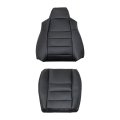 Front Driver Side Bottom And Back Replacement Seat Covers Microfiber Leather Black For Ford F250 F350 F450 F550 2002 2007 Trim 