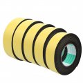 Uxcell 5 Pcs 4m 40mm X 3mm Single-side Adhesive Sound Insulation Sponge Foam Tape Yellow