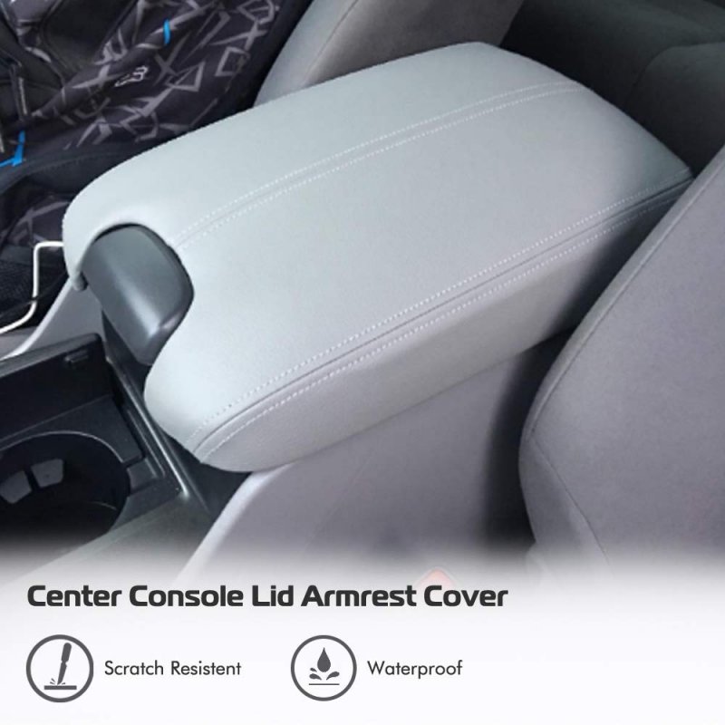A Abigail Center Console Armrest Cover Repacement For 2008 2009 2010 2011 2012 Honda Accord Auto Leather Suture Lid Replacement