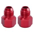 2pcs Female An10 To Male An8 Flare Hose Reducer Fitting Adapter Aluminum Alloy Fuel Oil Cooler Bulkhead For Gas Water And Air 