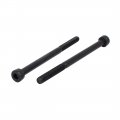 Uxcell M4x60mm Partially Threaded Hexagon Socket Head Cap Screws Bolts Black 5pcs