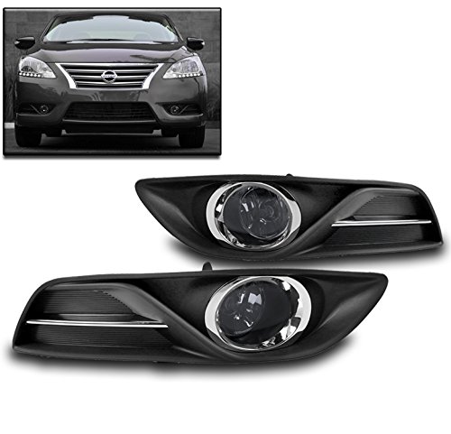 Bumper Smoke Fog Lights Lamp W Bulb Harness For 15 Sentra Fes Fesv S Sl Sv