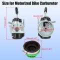Racing Carburetor Kit For 2 Stroke Engine 49cc 50cc 66cc 80cc 100cc Motorized Bicycle Scooter Moped Dirt Bike Includes Air