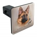 German Shepherd Dog Breed Tow Trailer Hitch Cover Plug Insert