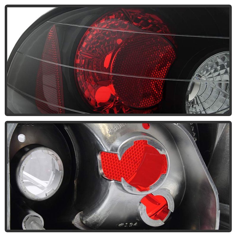 1998 1999 2000 2001 2002 Toyota Corolla Ce Le Ve Black Tail Lights Rear Brake Lamps Set Left Right Assembly