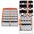 Orange Plastic Gas Tank Side Covers With Grill 2gu-2171l-00-00 Replacement For Yamaha Banshee 350 1987-2006
